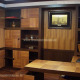 Деревянные панели для стен в интерьере кабинета. Фото 1