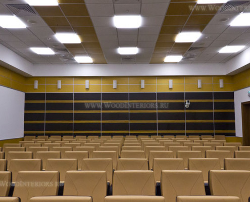 Шпонированные панели в интерьере залов заседаний. Фото 4